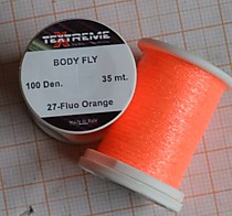 Текстрим - Синтетика для тела мушек  Оранжевый флюарисцент