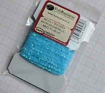 Синель для мущек  на лосося кислотных цветов фирмы Вапси Вулли Багер Медиум ( толстая) Флю Голубая
