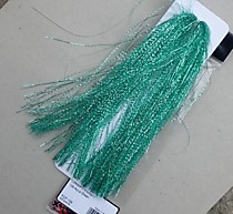 Люрекс для самодуров на морскую рыбалку и корюшку. Текстрим-креветочный, морской-голубой Люрекс TEXTREME CRIMPY FLASH - Aqua Green