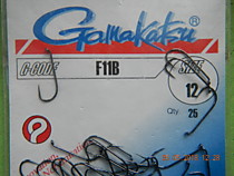 японские нахлыстовые крючки фирмы Gamakatsu F11B #12 форма  приямой среднией длинны- 25 шт Самосвалы , прямые тнкие Спортивные крючки для сухих мух 
