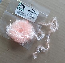HARELINE Ice Chenille Large материал для мушек на горбушу Семгу. кижуча кету  Цвет УФ креветка розовая