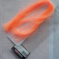 Люрекс фирмы Текстрим  Кристалл Флеш тонкий  цвет  оранжевый Флюарисцент