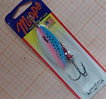 Блесна Мепсс на семгу чавычу кижуча ленка и щуку оригинал ,Блесна вертушка Mepss MAGNUM Long Cast  UV USA
