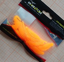 Пиявка на лосося Stinger Trouter #2.5  Цвет № 025 УФ  оранжевый -65 мм - 8 штук 