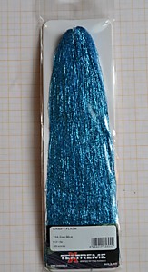 Люрекс для самодуров на морскую рыбалку и корюшку. Текстрим-креветочный, морской-синий Люрекс TEXTREME CRIMPY FLASH - SEA BLUE