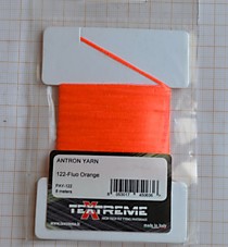 Ловчий старый Текстрим Материал для самодуров на корюшку "Антрон ярн " фирмы "Текстрим" на морскую и зимнию рыбалку. Толстый материал на картоне,ораньжевый ультрофиолет. TEXTREME ANTRONYARN Fluo Orange UV