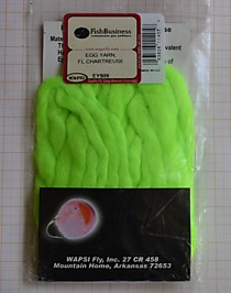 Материал для самодуров Белковая вата, фирмы "Вапси" просто скатай небольшой ватный шарик и наколи на крючок,ультрофиолетовый. Цвет-салатовый EGG YARN FL.Chartreuse UV