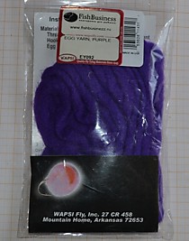 Материал для самодуров Белковая вата, фирмы "Вапси" просто скатай небольшой ватный шарик и наколи на крючок,ультрофиолет. Цвет-фиолетовый.EGG YARN .Purple