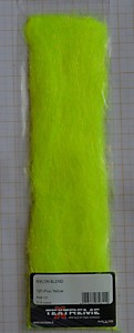 Мохер на корюшку материал  для бородок нейлон, очень сильный ультрофиолет. Фирма "Текстрим" цвет ярко-желтый. NYLON BLEND TEXTREME Fl.Yellow