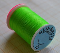 Материал для самодуров, шелк "Глоу Брите" фирмы "Вениард" Англия. Тонкий шелк,очень яркий с сильным ультрофиолетом,цвет ярко-зеленый.№12 - 25 ярдов= 20 метров