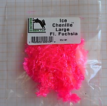 Зимняя Синель для лососевых стримеров,фирмы "Хайланер",особо яркая,прочная к воздействию минусовых температур. Цвет ярко-розовый,толстый мат. HARELINE ICE CHENILLE LARGE Fl.Fuchsia
