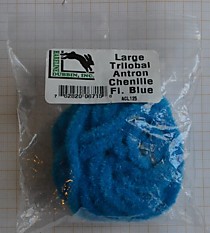 Хороший толстый материал на крупные стримеры фирмы "Хайланер" Антрон Синель,для крупного лосося.Цвет Синий LARGE TRILOBAL ANTRON CHEILLE Fl.Blue