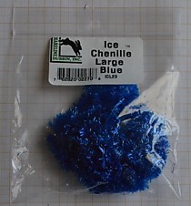 Зимняя Синель для лососевых стримеров,фирмы "Хайланер",особо яркая,прочная к воздействию минусовых температур. Цвет Синий,толстый мат. HARELINE ICE CHENILLE LARGE Fl.Blue