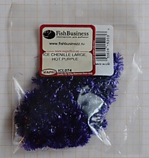 Зимняя Синель для лососевых стримеров,фирмы "Вапси",яркая,прочная к воздействию минусовых температур.Цвет-Фиолетовый толстый мат.WAPSI ICE CHENILLE LARGE Fl.Purple