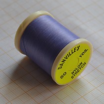 Монтажные нити для самодуров на корюшку и зубатку "Данвиллс",фирма "Вапси. 50-ярдов,нейлон стрейч,цвет-светло-Фиолетовый.NYLON STRETCH 50 YDS DANVILLE'S WAPSI