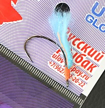 Крючки на горбушу формы Октопус №16 мм фирмы Оунер япония с крылом голубой УФ фирмы Вапси - Сша Красные  блесна с горлубым цветом лучший цвет по кижучу