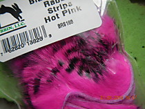 мех кролика высшего качества фирмы Харелайнер- цвет Ярко розовый - Материал для стримеров на лосося. гольца , горбушу, и кумжу