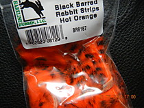 мех кролика высшего качества фирмы Харелайнер- цвет Ярко Оранжевый - Материал для стримеров на лосося и кумжу
