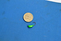 Мормышки на корюшку, гольца ,и ленка---блесна вольфрам Капля №5 мм зеленый ультрафиалет