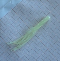 фосфорные силиконовые рыбки на судака Химия для морских самодуров Силиконовый кальмарчик Фосфор _ США